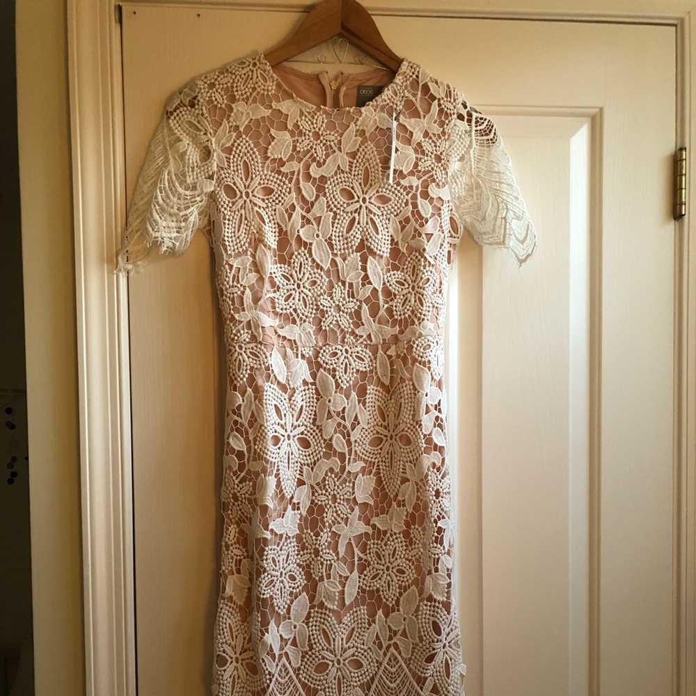 Lace Overlay Dress